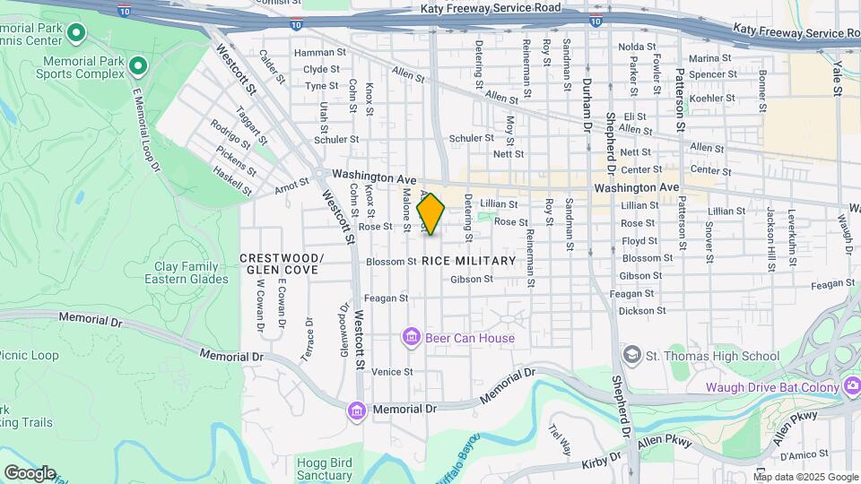 702 Asbury St Map and Location Details