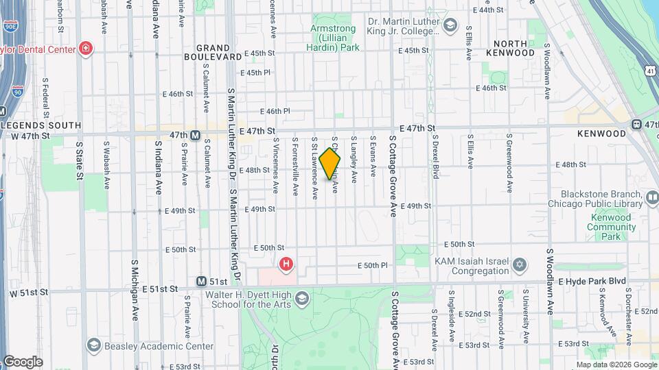 4824 S Champlain Ave Map and Location Details