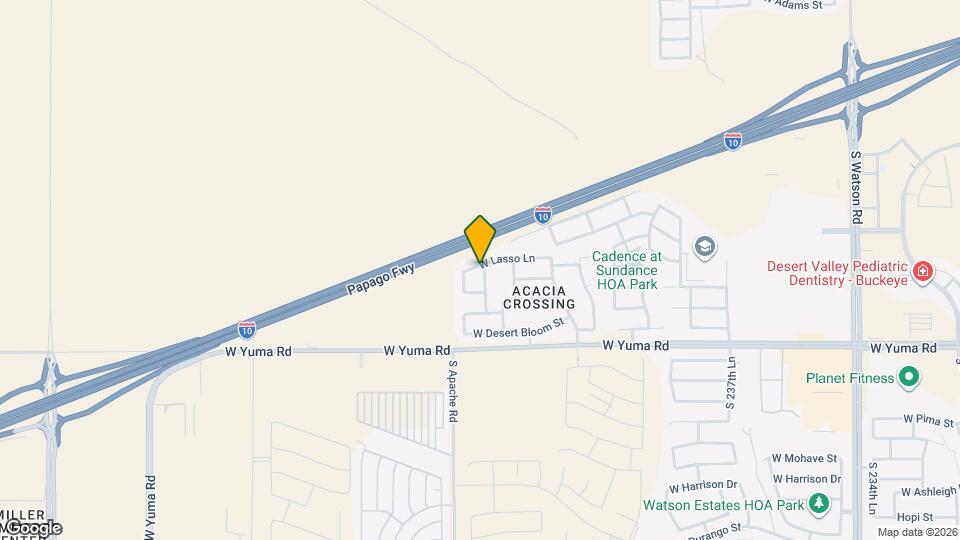 884 S 242nd Dr Map and Location Details