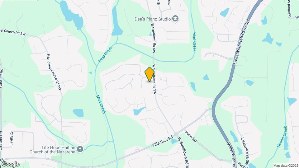 862 W Sandtown Rd SW Map and Location Details