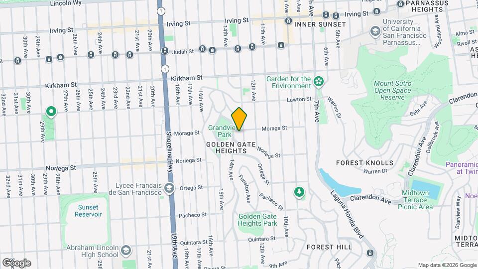 727 Moraga St Mapa y Detalles de la Ubicación