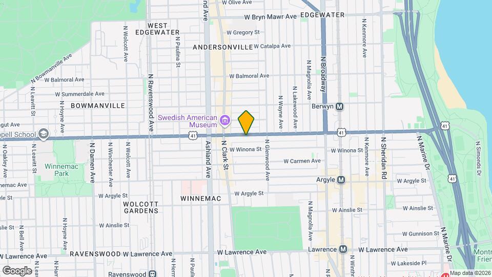 1443 W Foster Ave Map and Location Details