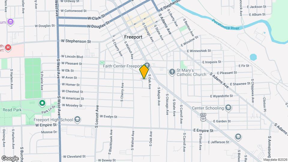 803 S James Ave Map and Location Details