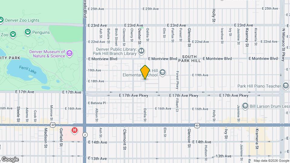 3075 N Dahlia St Map and Location Details