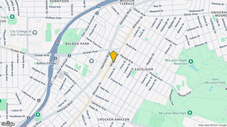 4787 Mission St Map and Location Details