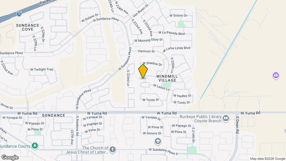 22264 W Antelope Trail Map and Location Details