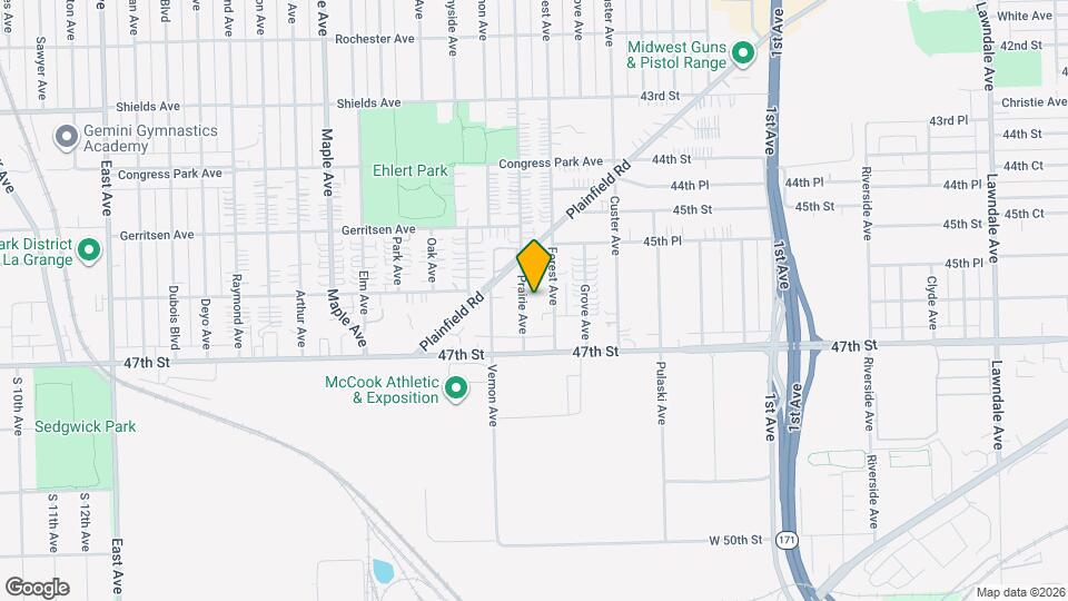 4605 Prairie Ave Map and Location Details