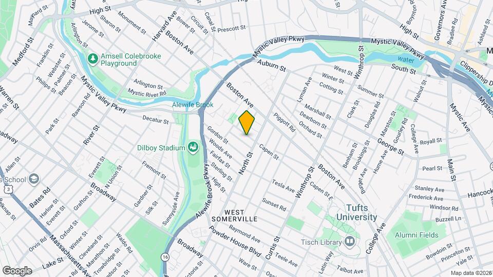 100 Capen St, Unit 2 Map and Location Details