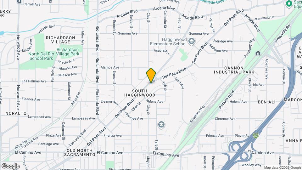 2856 Del Paso Blvd Map and Location Details