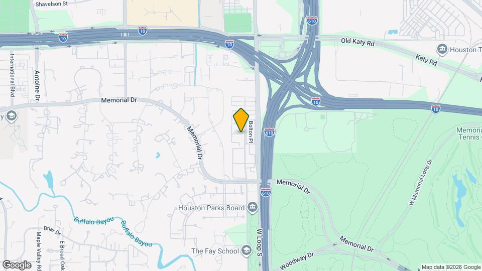 461 N Post Oak Ln Map and Location Details