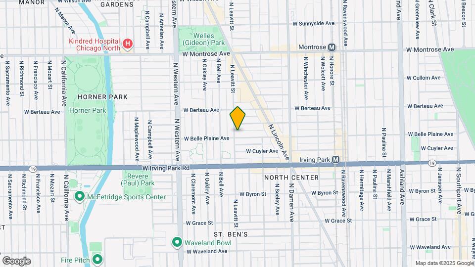 2156 W Belle Plaine Ave Map and Location Details