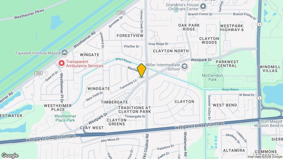 15719 Tammany Ln Map and Location Details