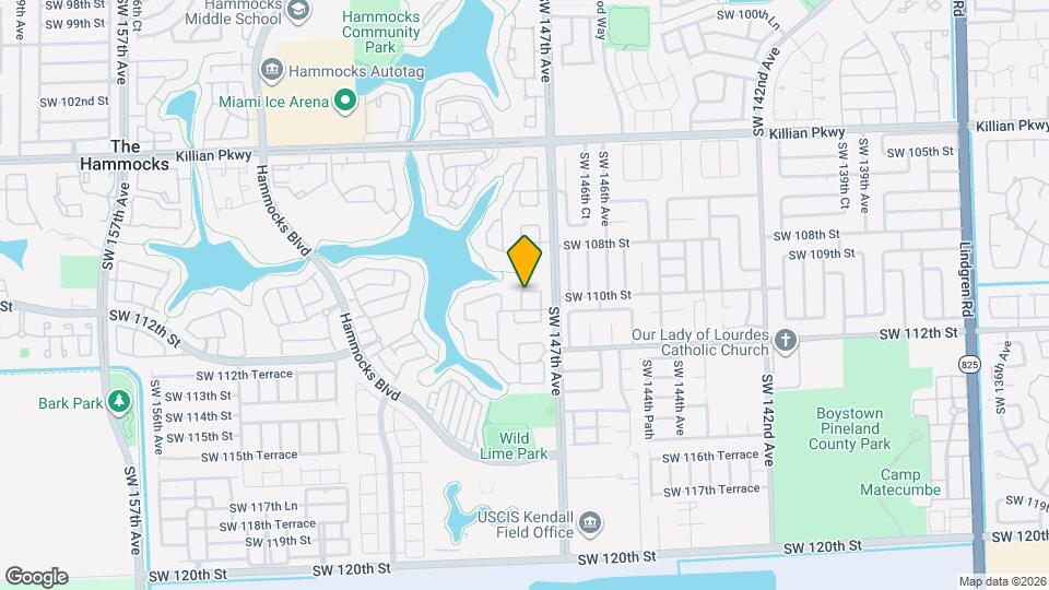 14722 SW 110th Terrace Map and Location Details