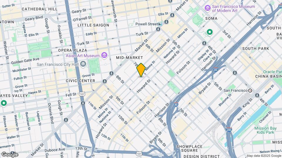 626 Natoma St Map and Location Details