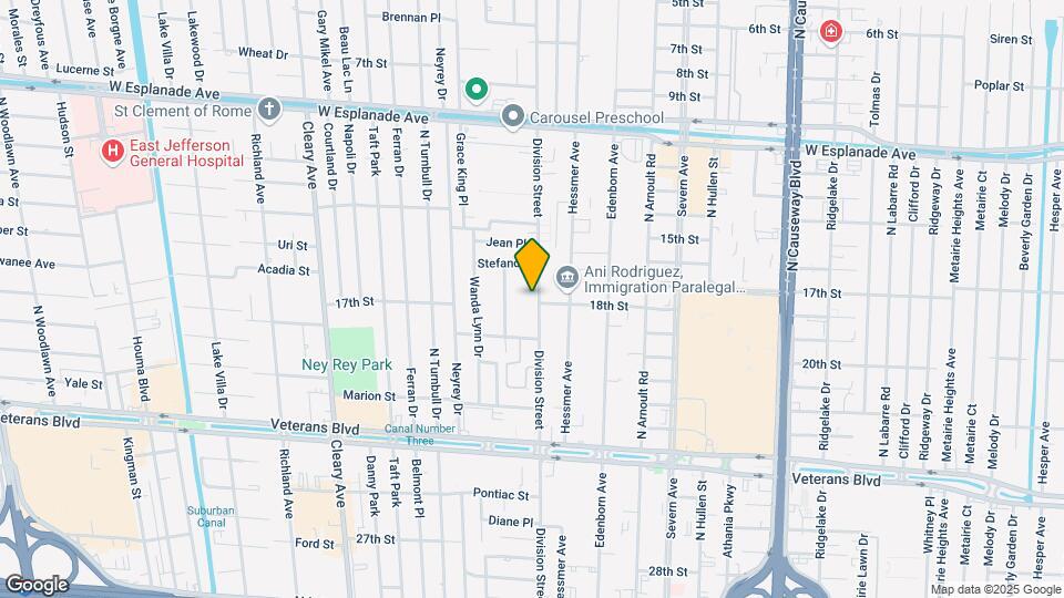 3760 Division St Map and Location Details
