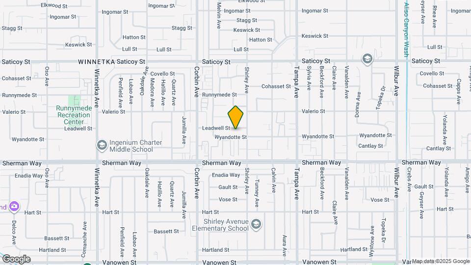 19528 Leadwell St, Unit C Map and Location Details