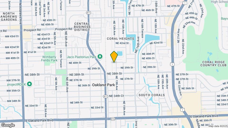 1280 NE 40th St Map and Location Details