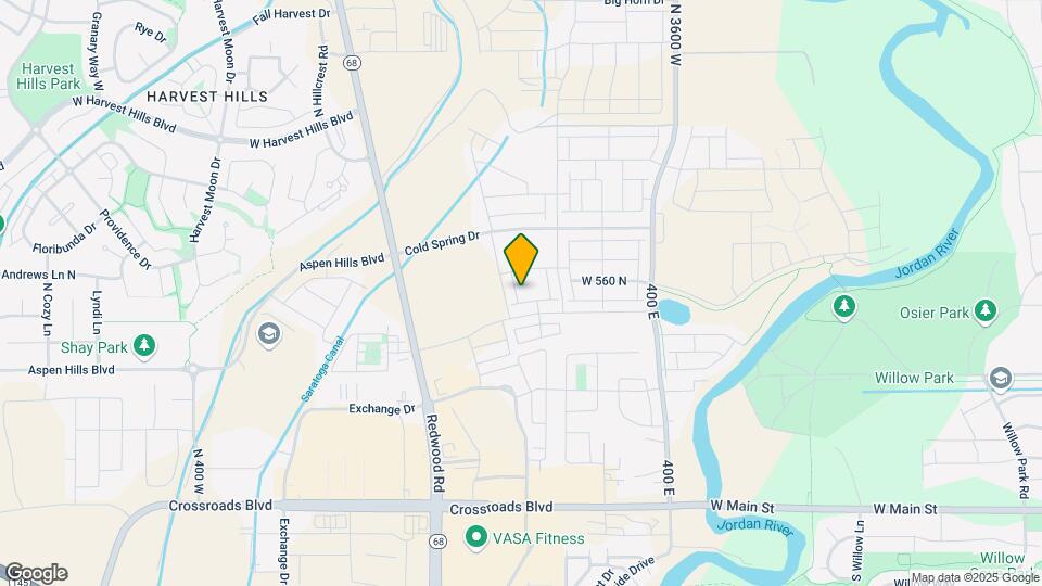 536 N Willow Springs Ave Map and Location Details