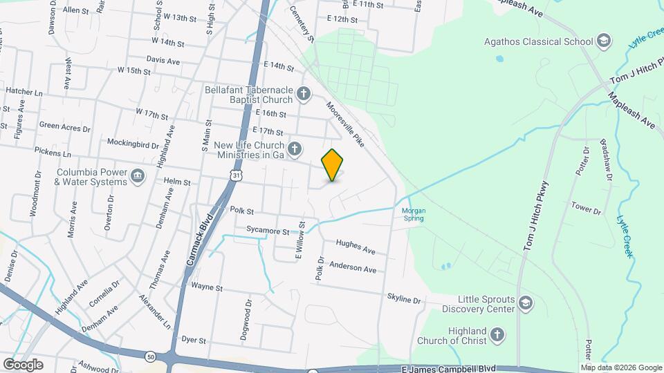 316 E Highland Dr Map and Location Details