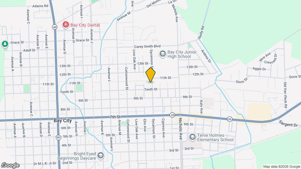 1708 Sycamore Ave Mapa y Detalles de la Ubicación