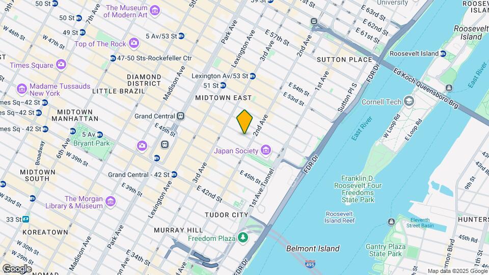 246 E 48th St Mapa y Detalles de la Ubicación
