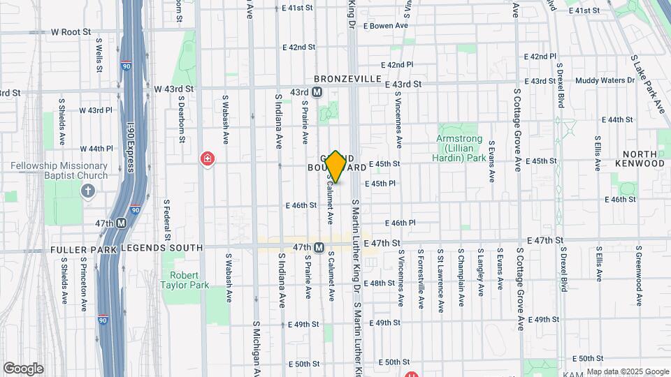 4541 S Calumet Ave Map and Location Details
