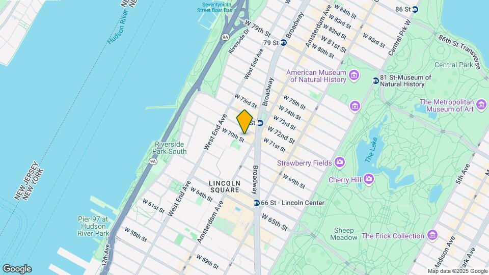 211 W 70th St Map and Location Details