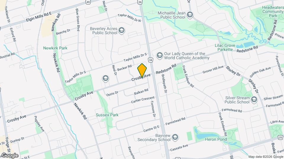 432 Crosby Ave Map and Location Details