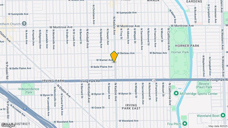 4106 N Kedzie Ave Map and Location Details
