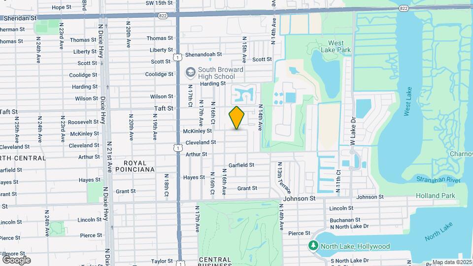 1560 McKinley St Map and Location Details