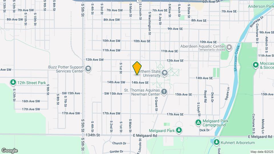 1314 S Lincoln St Map and Location Details