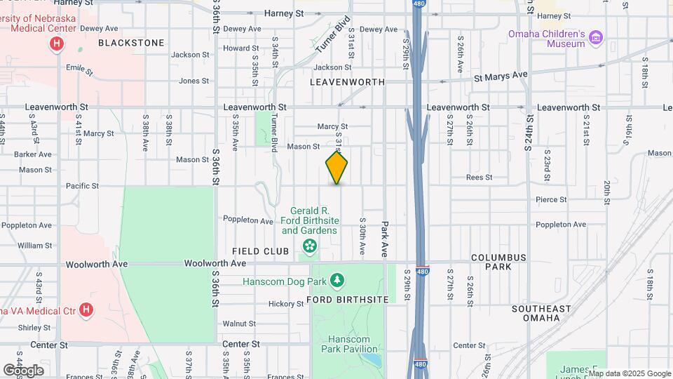 1102 S 31st St Map and Location Details