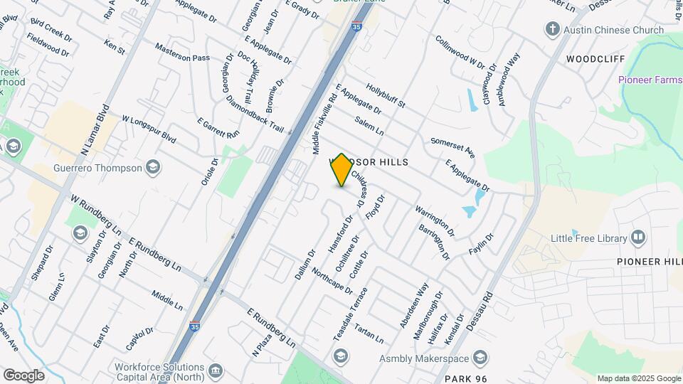 907 Chiswick Dr Mapa y Detalles de la Ubicación