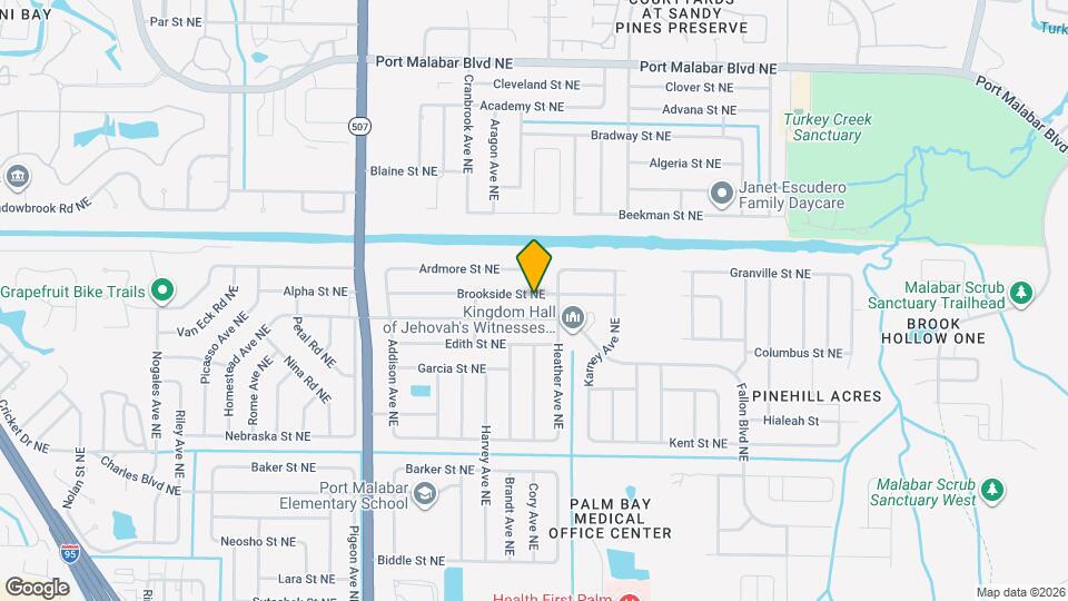 1904 Brookside St NE Map and Location Details