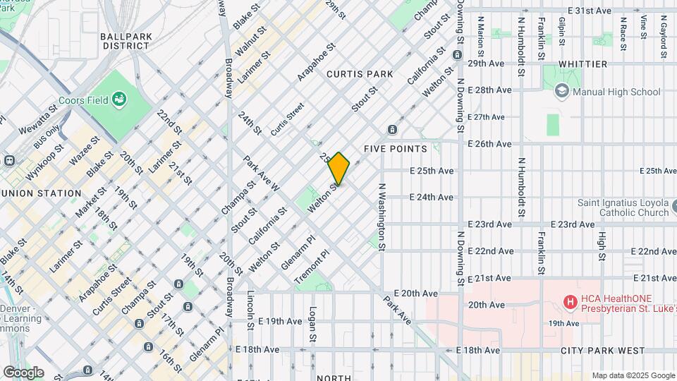 2422-2432 Welton St Mapa y Detalles de la Ubicación