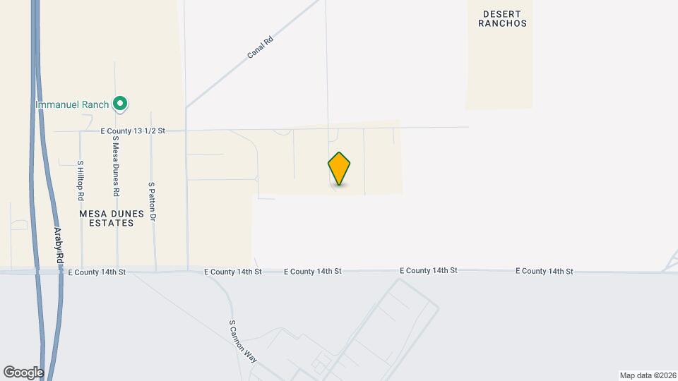 7529 E County 13 1/2 St Map and Location Details