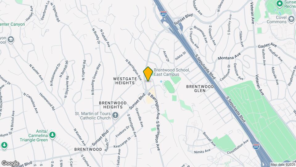 11662 Sunset Blvd Map and Location Details