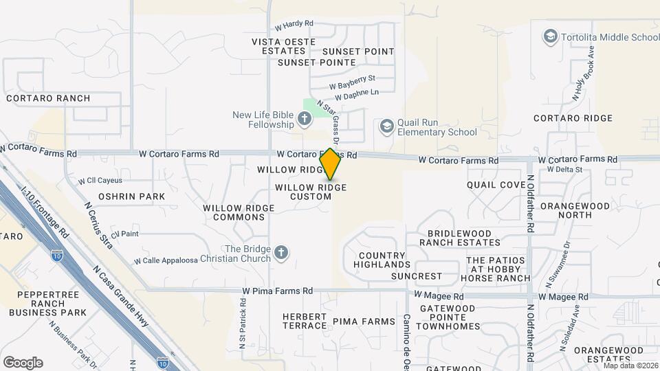 4813 W Willow Wind Way Map and Location Details