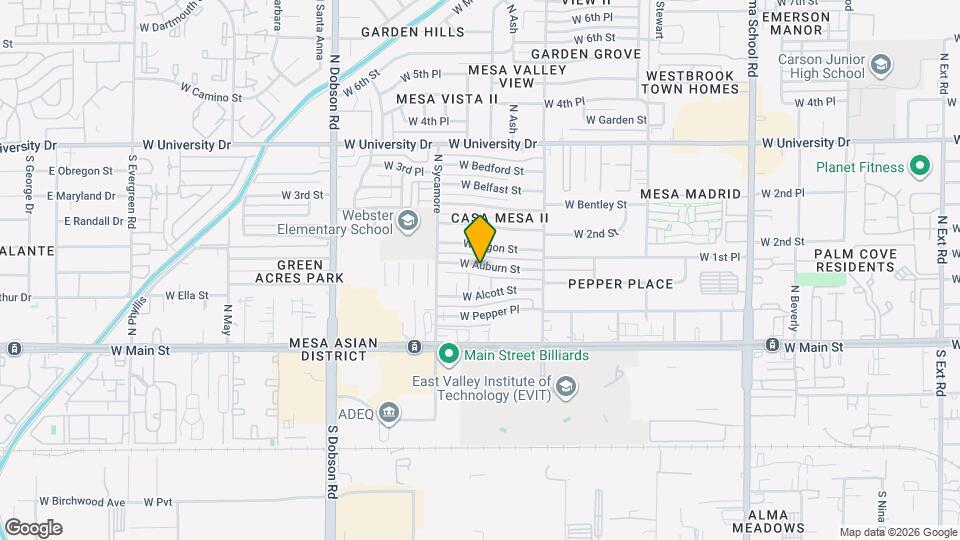 1711 W Auburn St Mapa y Detalles de la Ubicación
