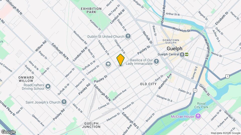 136 Paisley St Map and Location Details