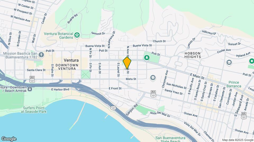 1088-1094 E Santa Clara St Map and Location Details