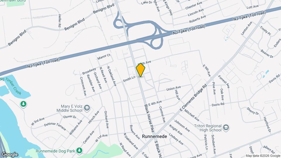 650 N Black Horse Pike Map and Location Details