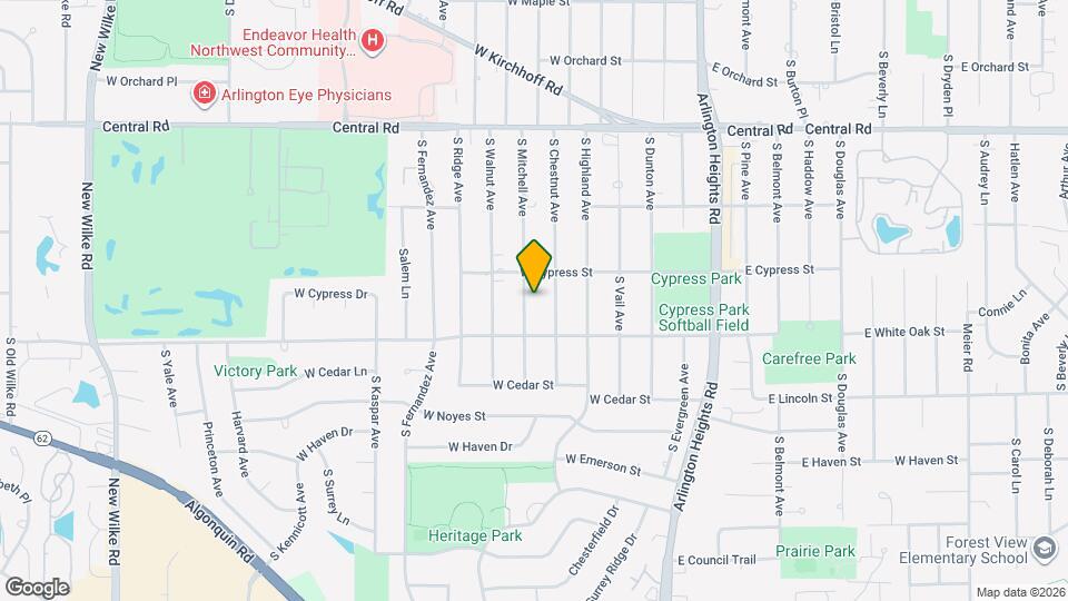 1243 S Mitchell Ave Map and Location Details