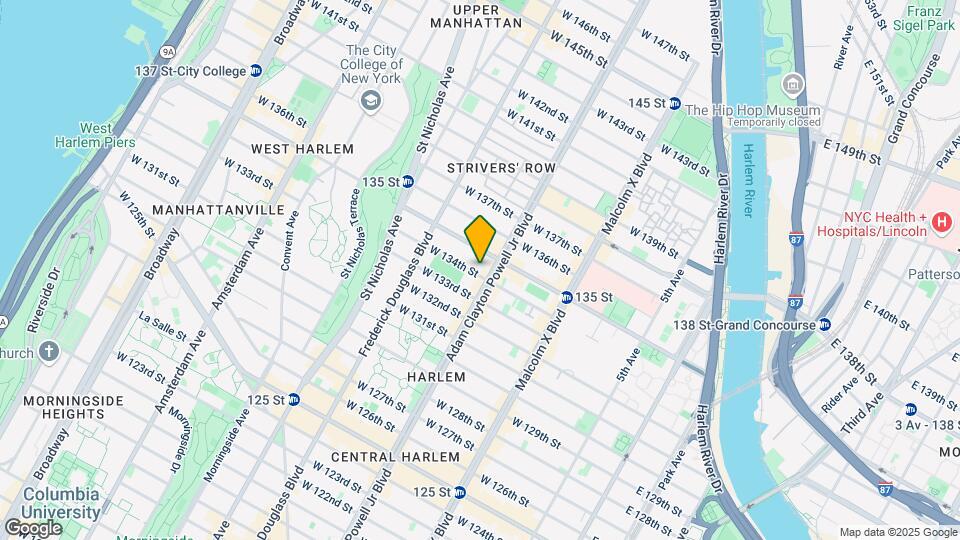 203-205 W 134th St Map and Location Details