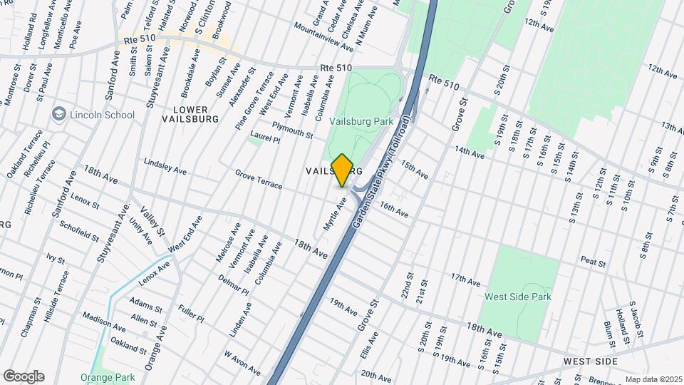 411 Myrtle Avenue Map and Location Details