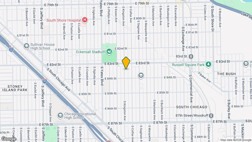 8329 S Kingston Ave, Unit 1 Mapa y Detalles de la Ubicación