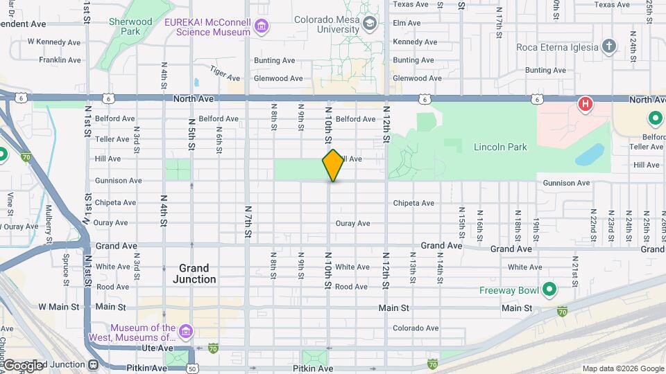 1001 Gunnison Ave Map and Location Details