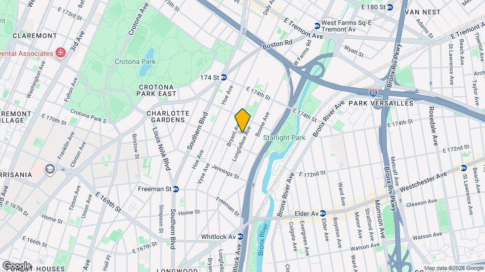 LONGFELLOW AVENUE, BRONX, Unit 2 Map and Location Details