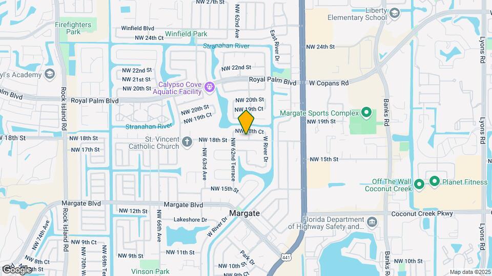 6121 NW 18th St-Unit -A Mapa y Detalles de la Ubicación