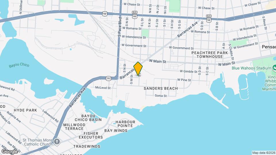 1814 W Pine St Map and Location Details